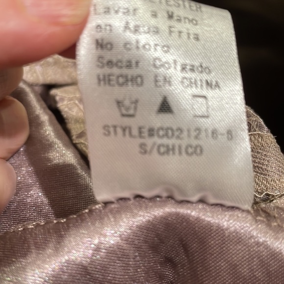 Windsor taupe lace dress.  S - Picture 7 of 7